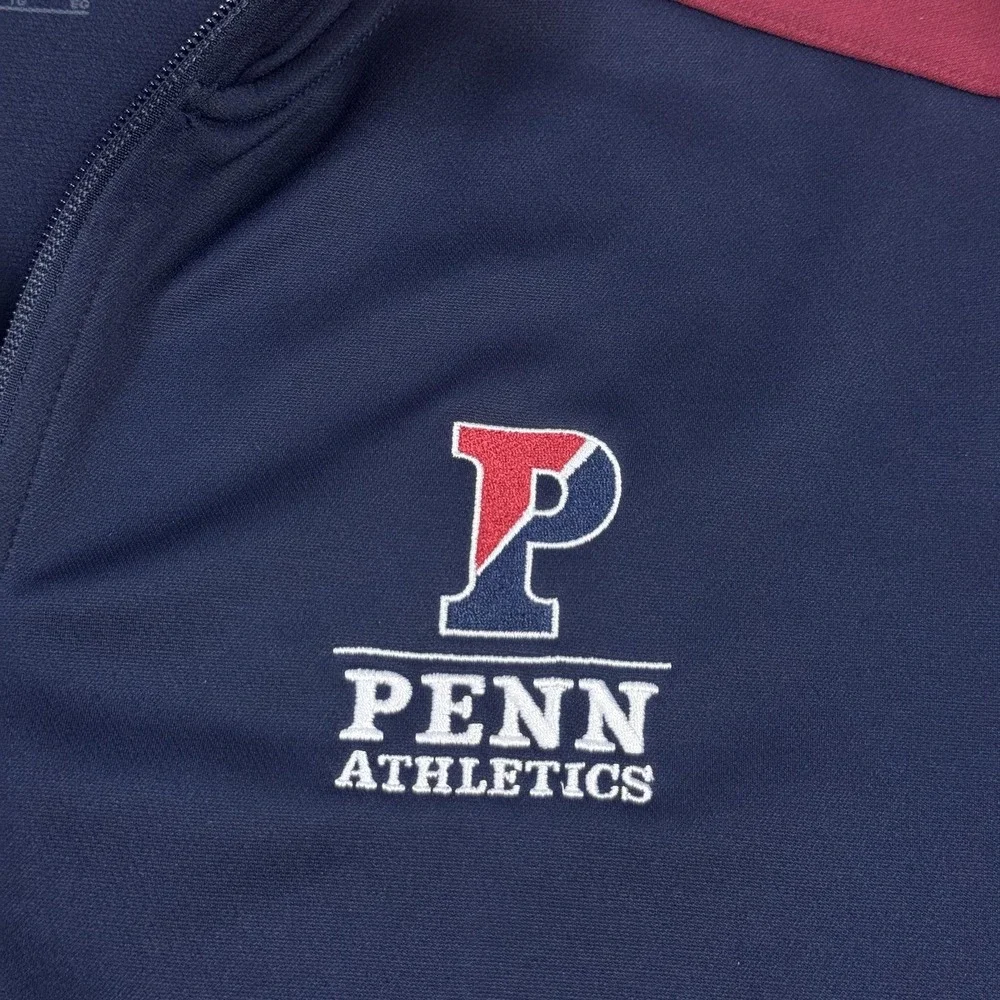 Nike Penn Athletics Quakers Dri-FIT Track Jacket Mens XL Blue Colorblock Zip